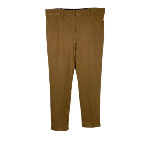 Style & Co Dark Camel Brown Stretch Skinny Pants - Picture 1 of 7